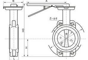 法蘭對(duì)夾軟密封蝶閥 法蘭對(duì)夾軟密封蝶閥