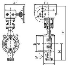 焊接式硬密封蝶閥 焊接式硬密封蝶閥